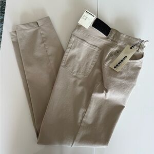 Cambio Women's Beige Straight Leg Jeans